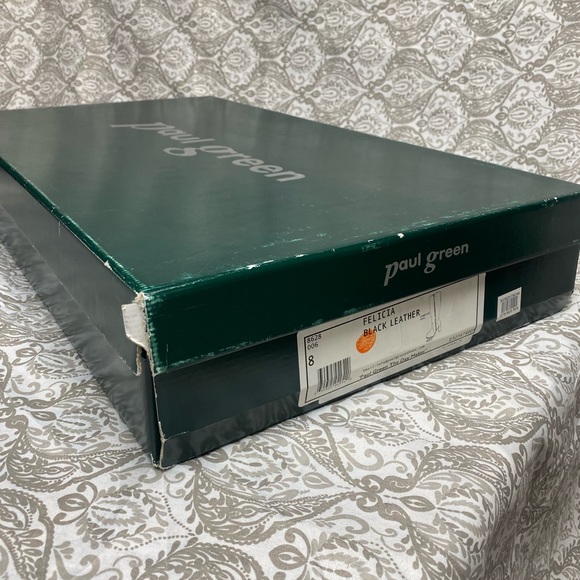 Paul Green Felicia black tall boots / Size 8. - Picture 4 of 6